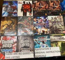 Playstation 3-Instruction Manuals-All Originals-VGC- NO GAME - FREE P&P