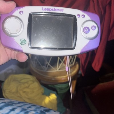 LeapFrog Leapster GS Explorer Handheld - Purple & White - Good Condition -Tested