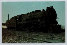 Vintage Pennsylvania Railroad K4 Pacific Steam Engine Postcard 1954
