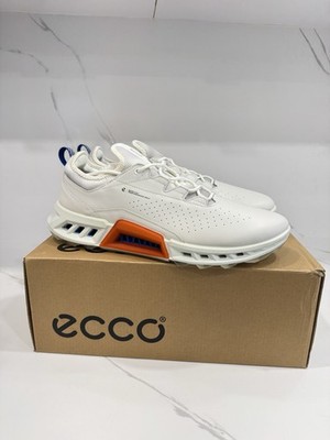 ECCO BIOM C4 Golf Shoes Men s US 12-12.5 EU 46 White Blue GORE-TEX Spikeless