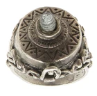 925 Sterling Silver  Vintage Etched Detail Locket Ring Sz 9 (OPENS)  RG16025