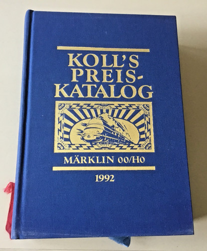 MäRKLIN H0 Koll's Catálogo Precios 1992 Edición Encuadernada con Imágenes 1024 Páginas | Condition: Neuwertig