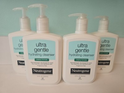 4 Neutrogena Ultra Gentle Hydrating Cleanser Creamy Formula 12oz