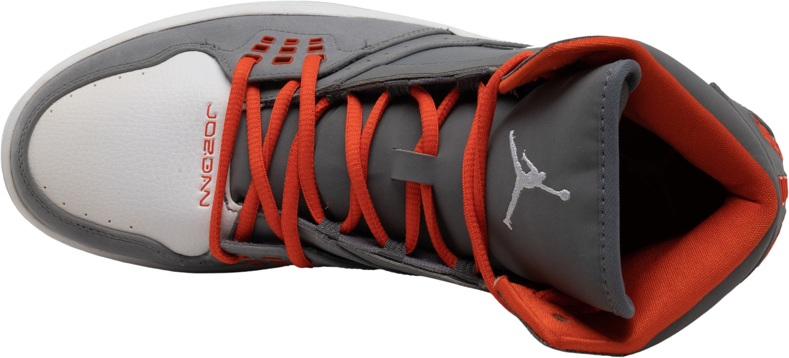 Jordan Athletic Shoes in Gray and Orange Jordan 1 Flight Cool Grey Orange for Sale | Authenticity  main image 3