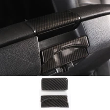 Armrest Box Switch Button Cover Trim for Dodge Ram 1500 2010-2017 Carbon Fiber