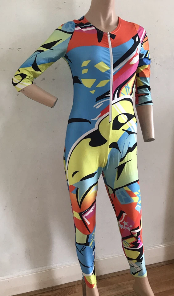 TRAJE DE GATO ARCO IRIS DISFRAZ FESTIVAL FIESTA COSPLAY ESCENARIO CONJUNTO PEQUEÑO REINO UNIDO 8 UE 36 Foto 3 de 4