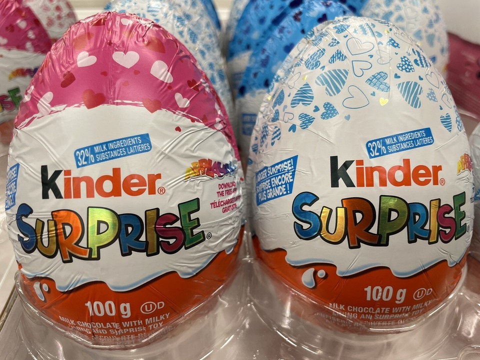 KINDER SURPRISE Milk Chocolate Egg with Toy Large Valentines Edition