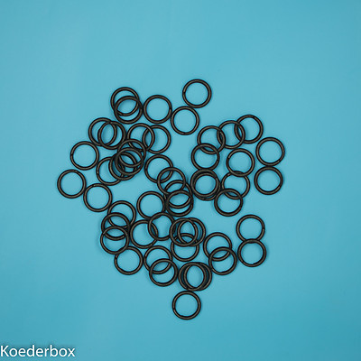 50 Sprengringe-Springringe-Splitrings-Rosco-8 mm/36 kg /Typ 4H Edelstahl schwarz