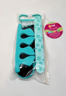 Just Because Body Essentials 5 Piece Pedicure Set Light Blue