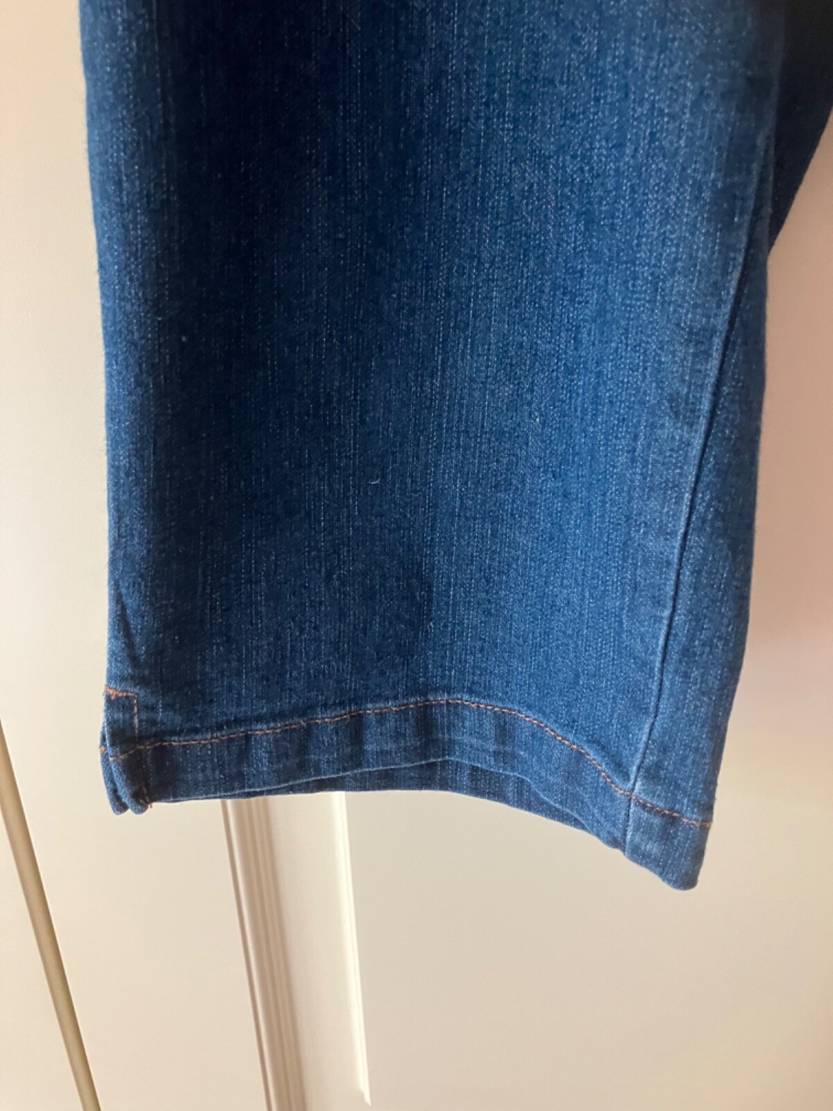 Pr of Ladies Maine Blue Denim Cropped Jeans size 16 eBay