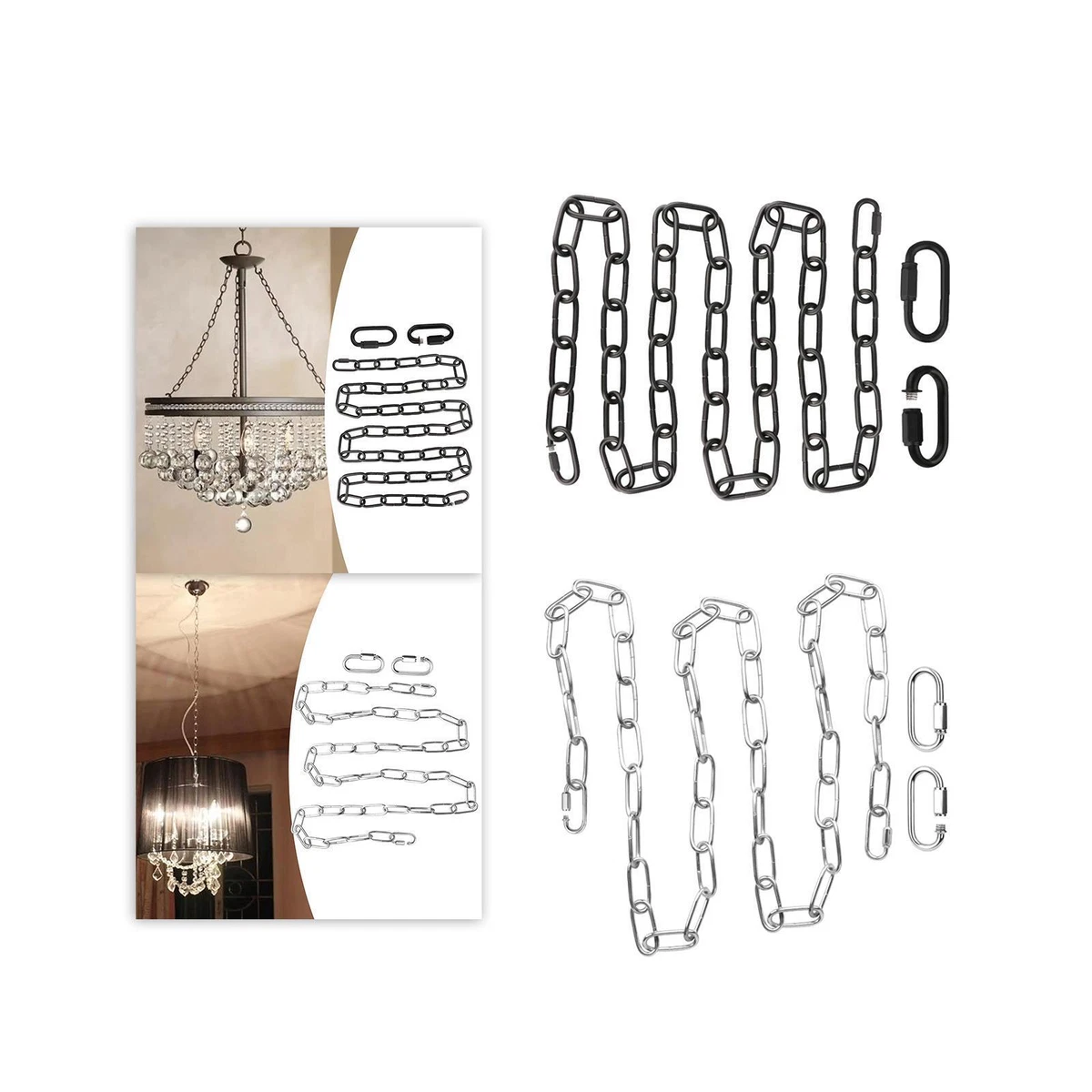 Chandelier hangs sale on a chain