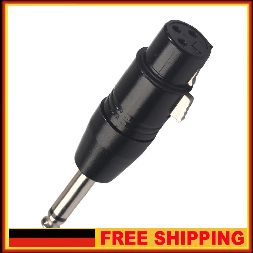 RCA Phono Stecker Auf 6,3 Mm Buchse 6,35 Mm 1/4" Stereo Buchse Adapter CF15