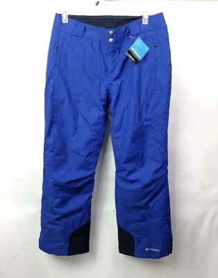 COLUMBIA SKI SNOWBOARD BUGABOO OH OMNI HEAT-TECH PANTS Women SMALL Blue NWT
