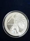 Spartan Warrior Collector Rare Coin 1 Troy Oz .999 Fine Silver Round Medal 999