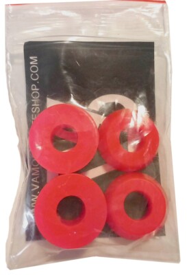 VAMOS BUSHINGS 96A Pink, Härte Hart/Hard Lenkgummi Set für 2 Skateboard Achsen
