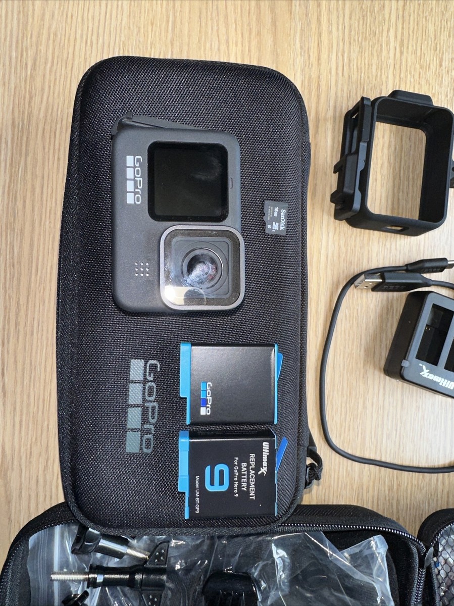 GoPro HERO9 Black with 16GB Card & 50 Piece Accessory Kit - Loaded