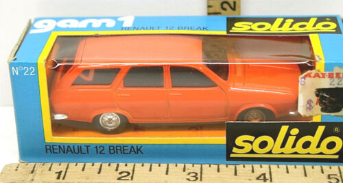 Vintage Solido 1:43 Citroen C4F Van + Aufkleber + Renault 12 Break Druckguss Neu im Karton - Bild 3 von 4