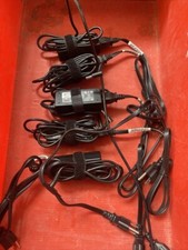 LOT of 5 Genuine HP 45W BLUE TIP AC Adapter Charger 19.5V w/ Power Cord Tested