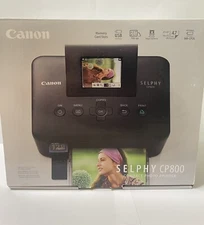 Used Canon SELPHY CP800 Compact Digital Photo Inkjet Printer Black