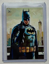 Batman Limited Edition Artist Signed “Flying The Bird” Trading Card 10/10