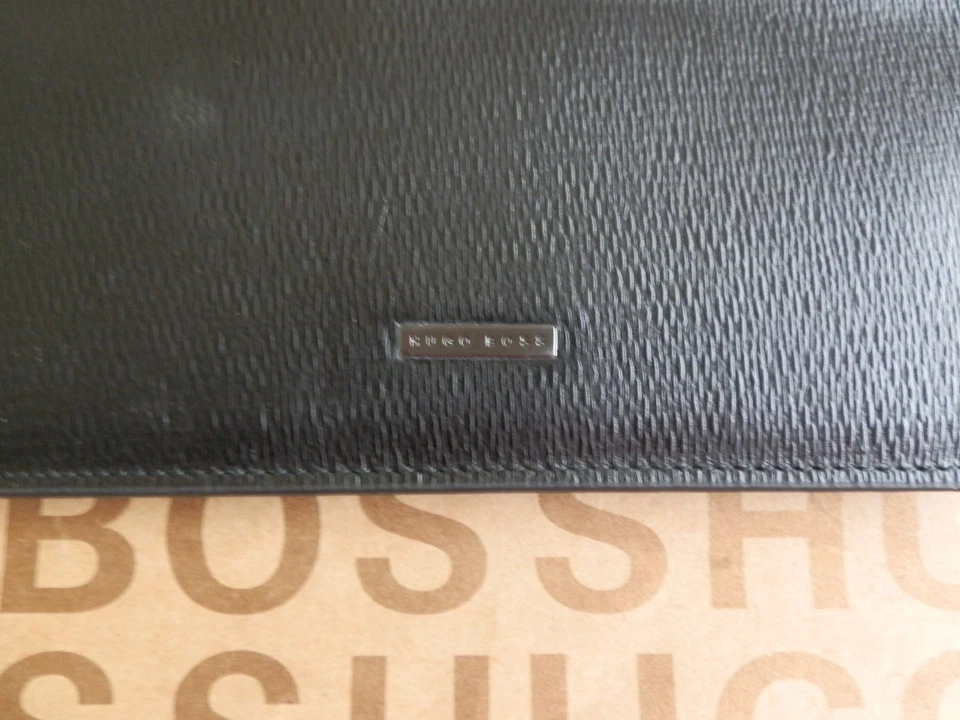 New Hugo Boss Tablet Ipad Samsung Acer Black Leather Case Cover Sleeve Wallet - Image 2 of 4