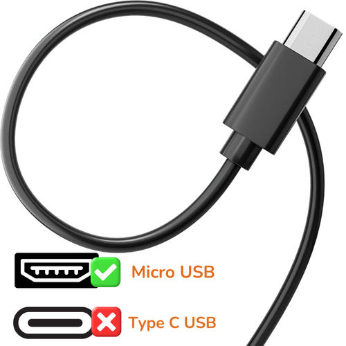 2.0 Metre Premium TV USB Power Charging Cable Lead for Amazon Fire TV Firestick - Afbeelding 4 van 9