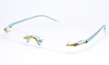 OPTICUNION 61.882 02 Germany Brille Eyeglasses Bril Randlos Blau 0026