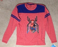 Marvel Spiderman Graphic Boys Heather Red Shirt - Size XL 18/20 - NEW 24