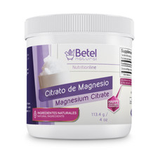 Premium Magnesium Citrate/Citrato de Magnesio Sal by Betel Natural 3780mg / Srvn