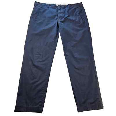 LACOSTE ネイビースラックス新品タグ付き Lacoste sz 40x30 navy slim fit golf chino career