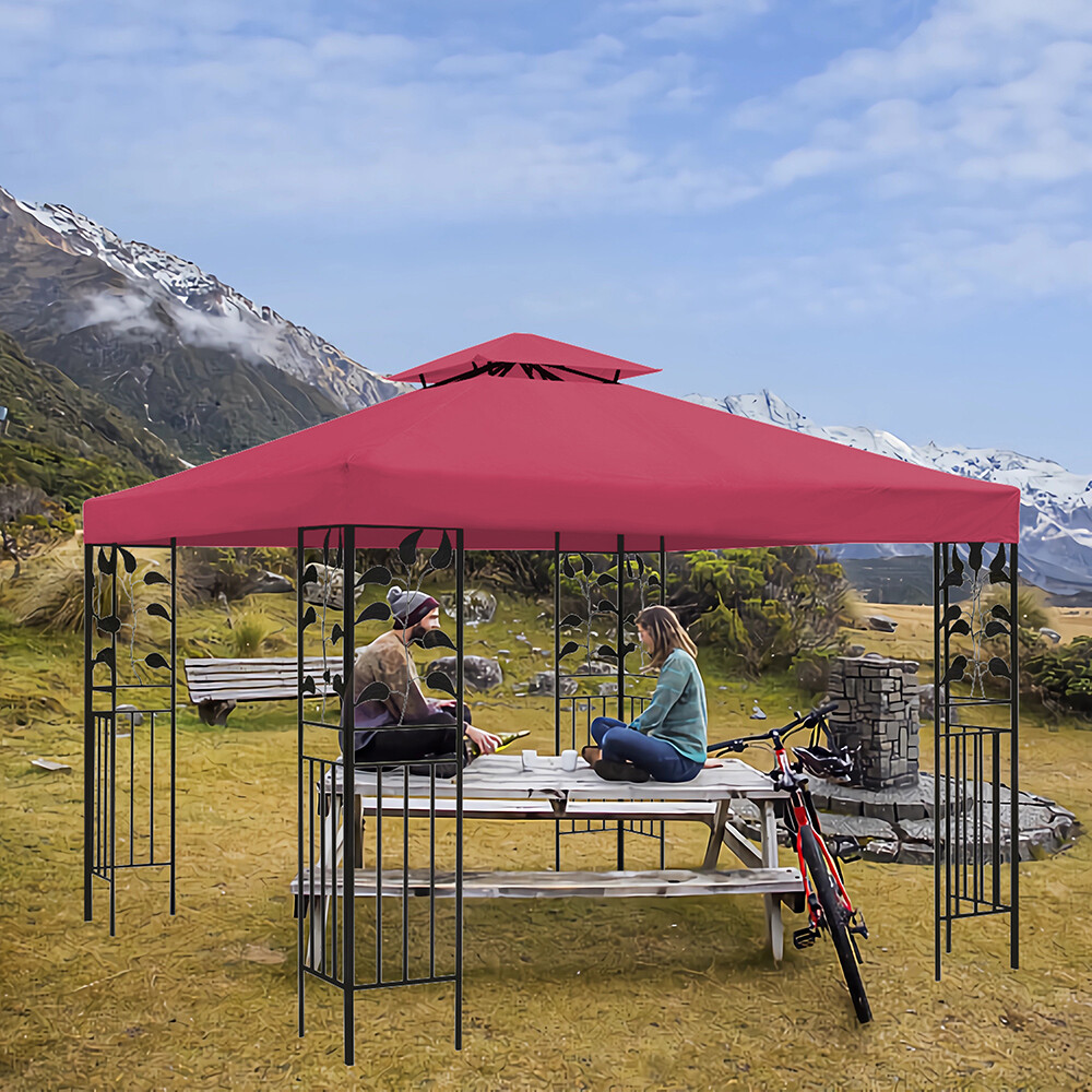 10'x10' Gazebo Canopy Cover Top Tier Patio Outdoor Sunshade