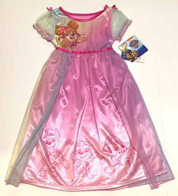 Paw Patrol Skye Fantasy Nightgown Gown Pajamas Costume Dog Ombre Colors New Girl