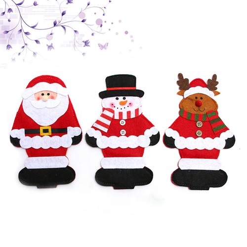 Set Da 4 Eleganti Sacchetti Portaposate Natalizi A Forma Di Albero Di Natale In RPET - Decorazione Tavola Sostenibile Ed Ecologica In Verde, Rosso E Grigio