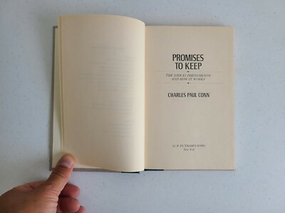 Promises to Keep by Charles Paul Conn. Hardcover 1985