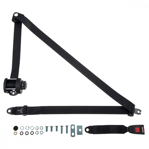 Automatischer RüCksitzgurt FüR Opel Corsa Van 1993 Form Schwarz-image