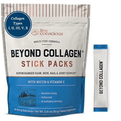Collagen Peptides Powder Packets   Hydrolyzed Multi Type for Hair Skin Nails Joi