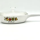 Vintage CORNING WARE Spice of Life Le Persil 6 1/2” Skillet With pyrex P83B Lid