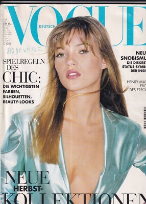 VOGUE GERMANY 1995 KATE MOSS EVA HERZIGOVA YASMEEN GHAURI HELENA CHRISTENSEN