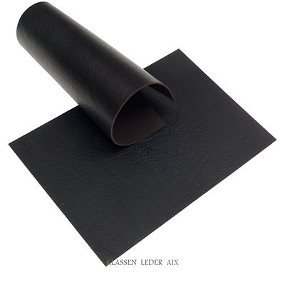 Rindsleder 2,9 mm Dick A5 Format Echt Leder Mocca Schwarz Leather 291