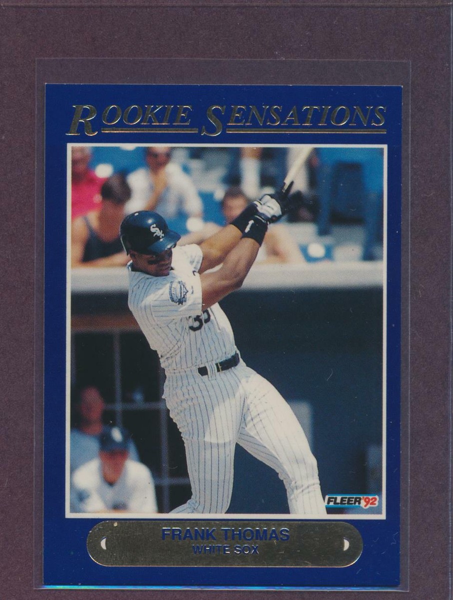 1992 Fleer Rookie Sensations Frank Thomas #1 HOF White Sox Insert