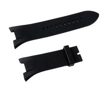 NEW Black Silicone Rubber Diver Watch Strap Band For Armani Exchange