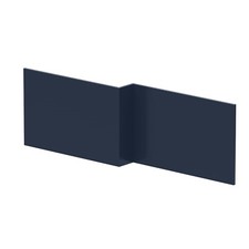 Nuie Modern 1700mm L-Shaped Shower Bath Tub Coloured Front & End Panels Bathroom