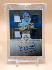 2019 Panini Majestic - Capstones Jim Kelly Auto #CP-JK Gold /15 (AU, MEM) Bills