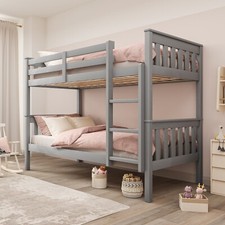 Triple Bunk Beds 3ft Single Bed Frame Wooden Double Bunk Bed For Kids Children