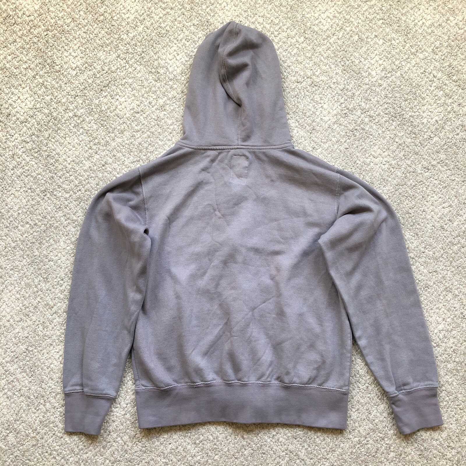 Point Zero Full Zip-Up Solid Light Gray Hoodie Sw… - image 6