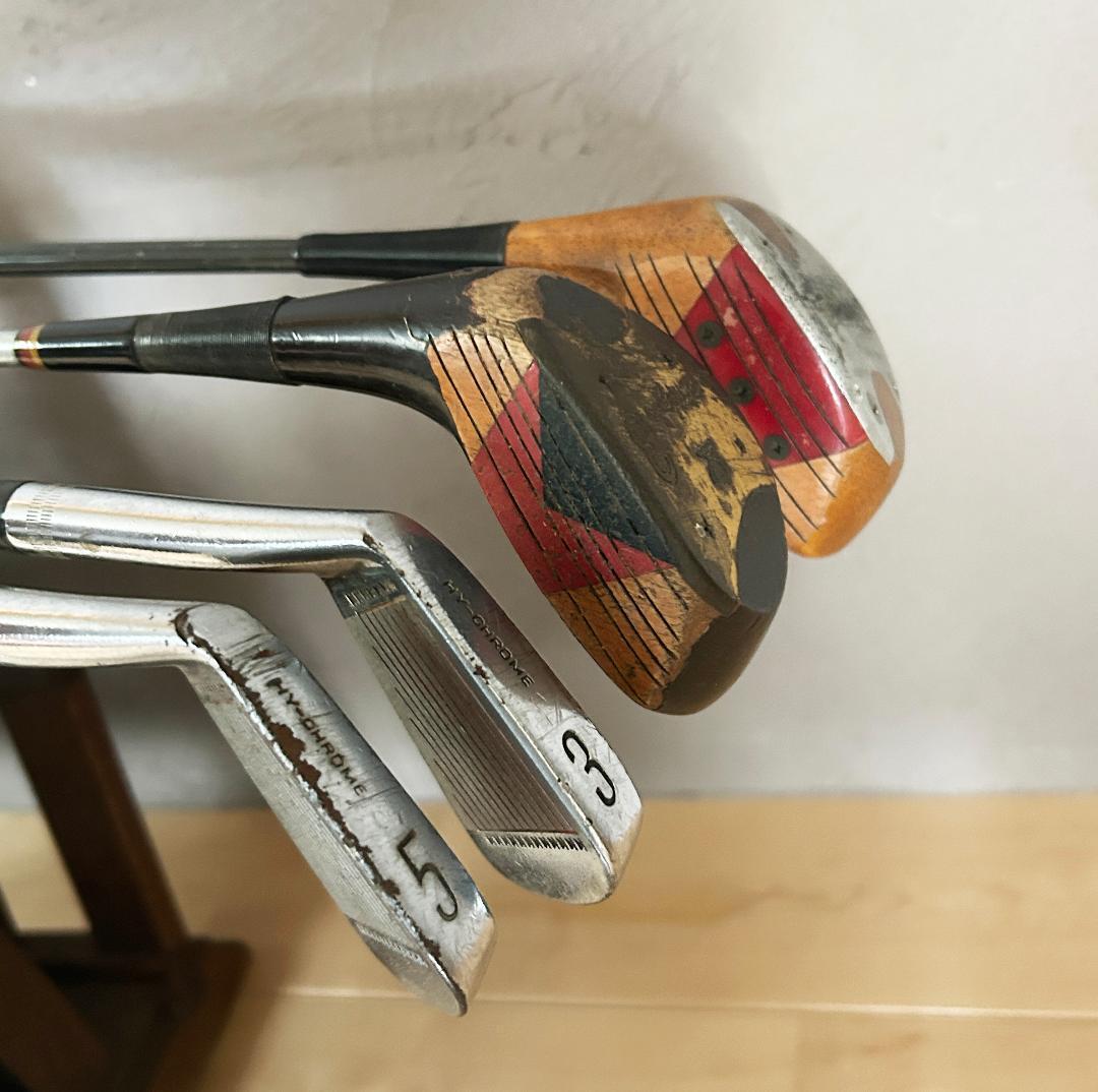 アンティーク　ゴルフクラブ　4本セット　W1／W3／3I／5I mizuno Antique Golf Club Set Of 4 W1/W3/3I/5I Mizuno | eBay