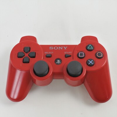 PS3 Controller DEEP RED NEW BATTERY CECHZC2J DUAL SHOCK3 SIXAXIS