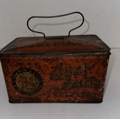 Antique Buchanan Lyall. “Just Suits” Cut Plug Tabacco Tin. | eBay
