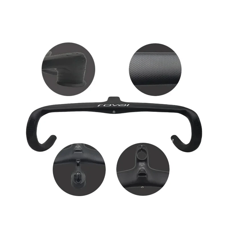 Carbon Fiber Internal Cable Routing Road Bicycle Handlebar Cockpit Di2 Drop Bar - Image 4 of 4