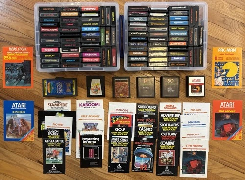 Qty95 Atari 2600 Cartridge Lot - No duplicates